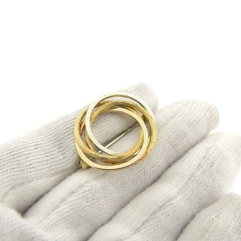 Image 10 of Tricolor gold fantasy brooch