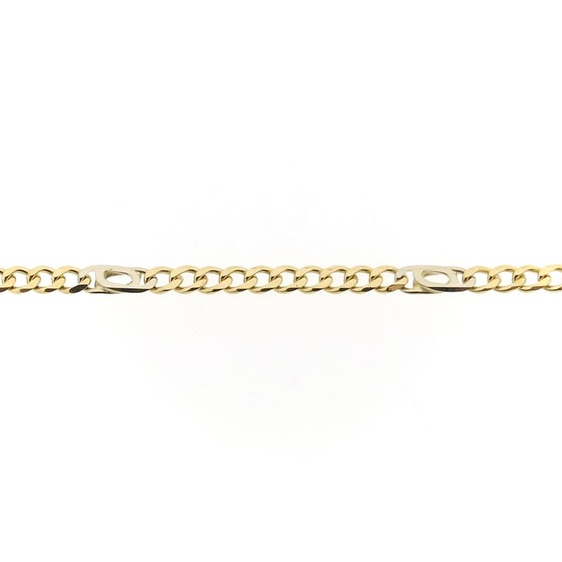 Image 7 of Two-tone gold link chain