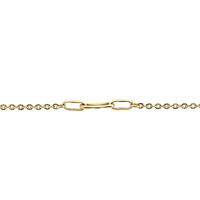 Image 2 of Gold anchor link necklace