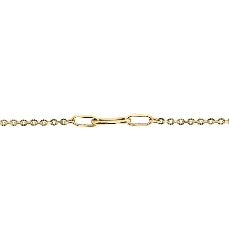 Image 2 of Gold anchor link necklace