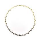 Image 7 of Two-tone gold necklace with zirconia