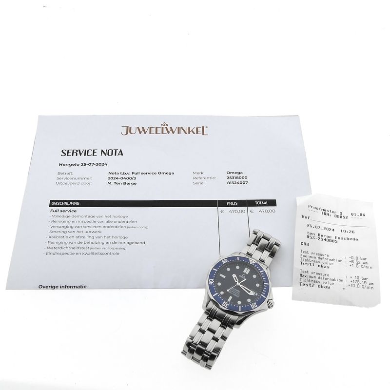 Image 18 of Omega Seamaster 300m 'James Bond' 2531.80.00; Automatic men's diving watch