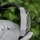 Image 32 of Cartier Santos 100 XL Chronograph 'Factory-Set' Diamonds 2891; 18k white gold watch with diamonds