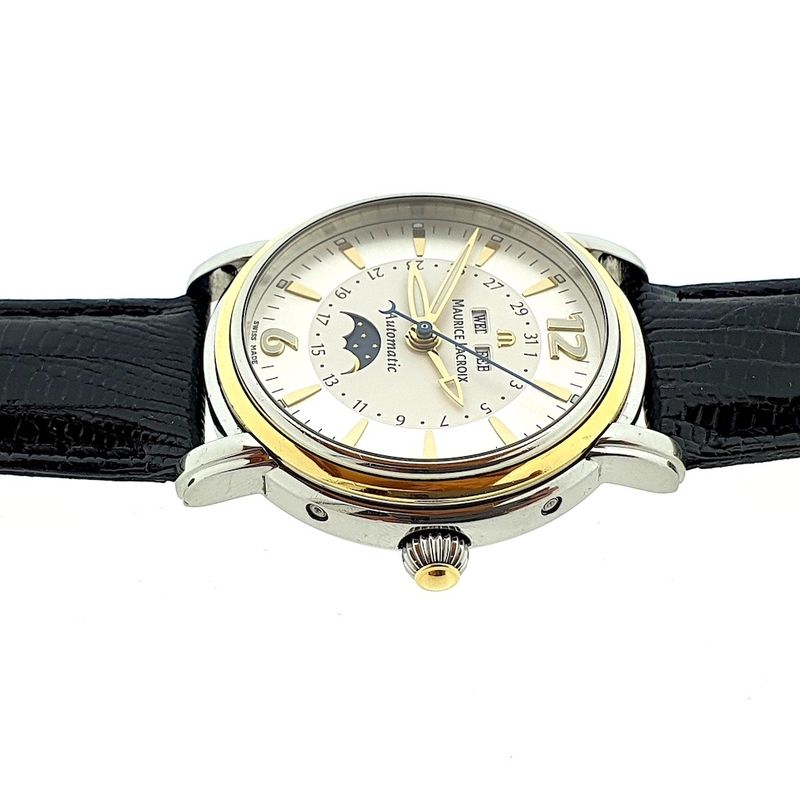 Image 8 of Maurice Lacroix Masterpiece; Automatic watch with moonphase and triple calendar