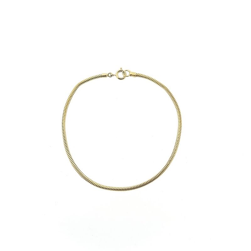 Image 3 of Gold snake link bracelet | 19.5 cm