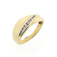 Gold Ring with Zirconia