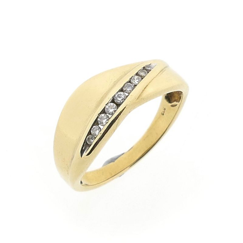 Image 1 of Gold Ring with Zirconia