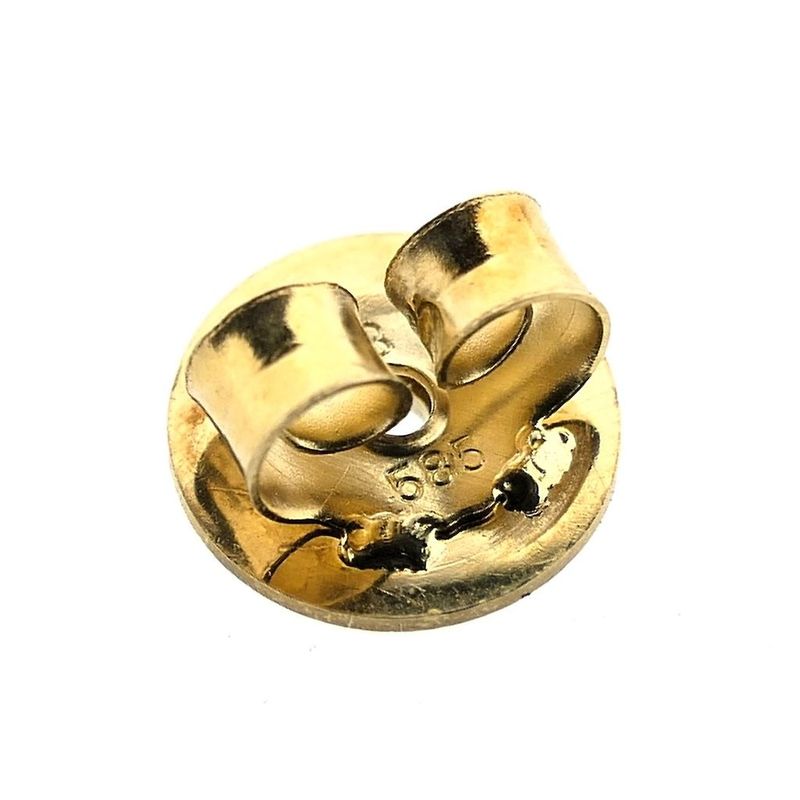 Image 5 of Gold stud earrings with pearl