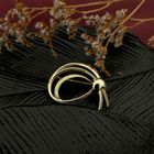 Image 2 of Vintage gold abstract brooch