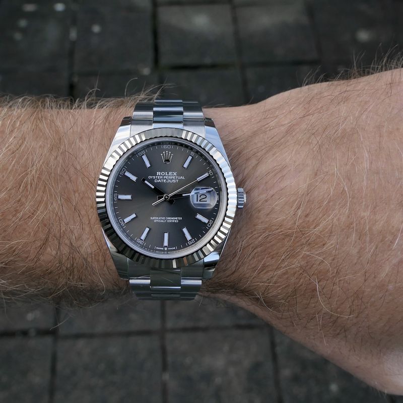 Image 20 of Rolex Datejust 41mm 'Rhodium' 126334; Automatic men's watch