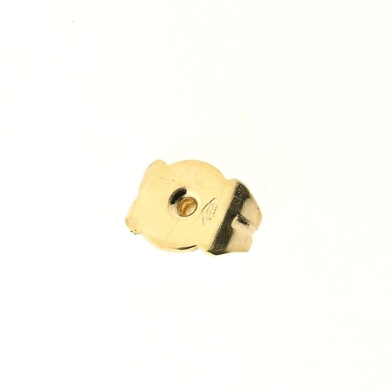 Image 5 of Bicolor gold stud earrings with diamond | 0.02 ct.
