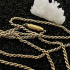 Image 2 of Twisted Gold Chain with Decorative Clasp | 102 cm