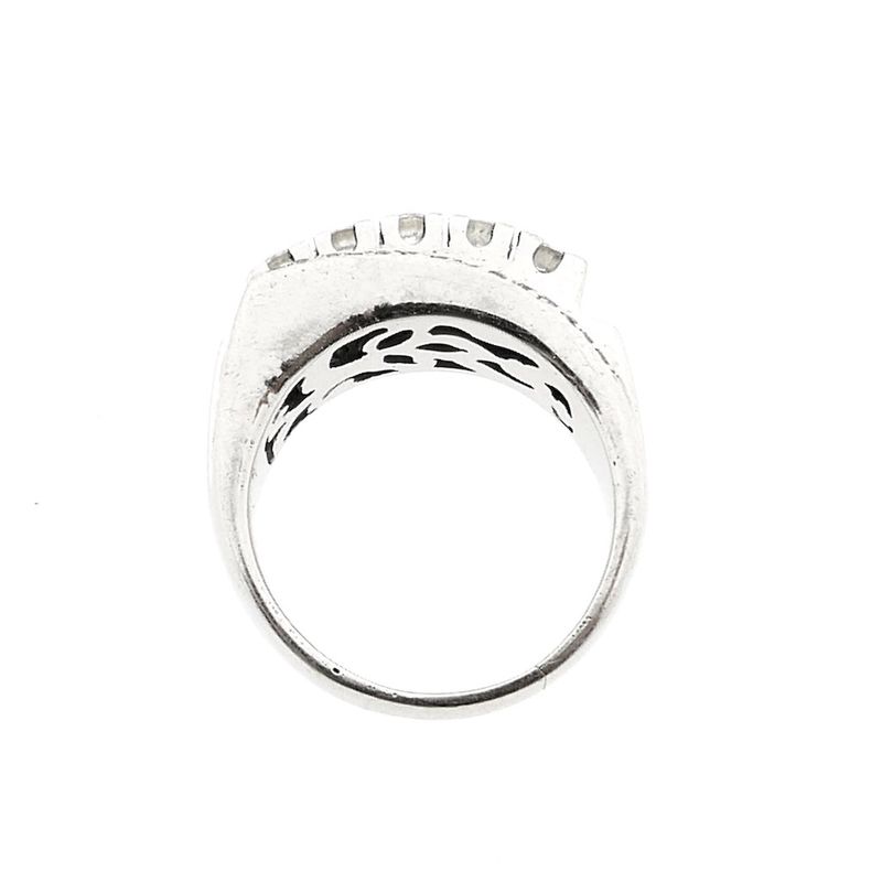 Image 4 of White gold ring with diamonds; 0.77 ct.