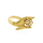 Image 6 of Carrera y Carrera vintage gold ring with diamonds; 0.20 ct.