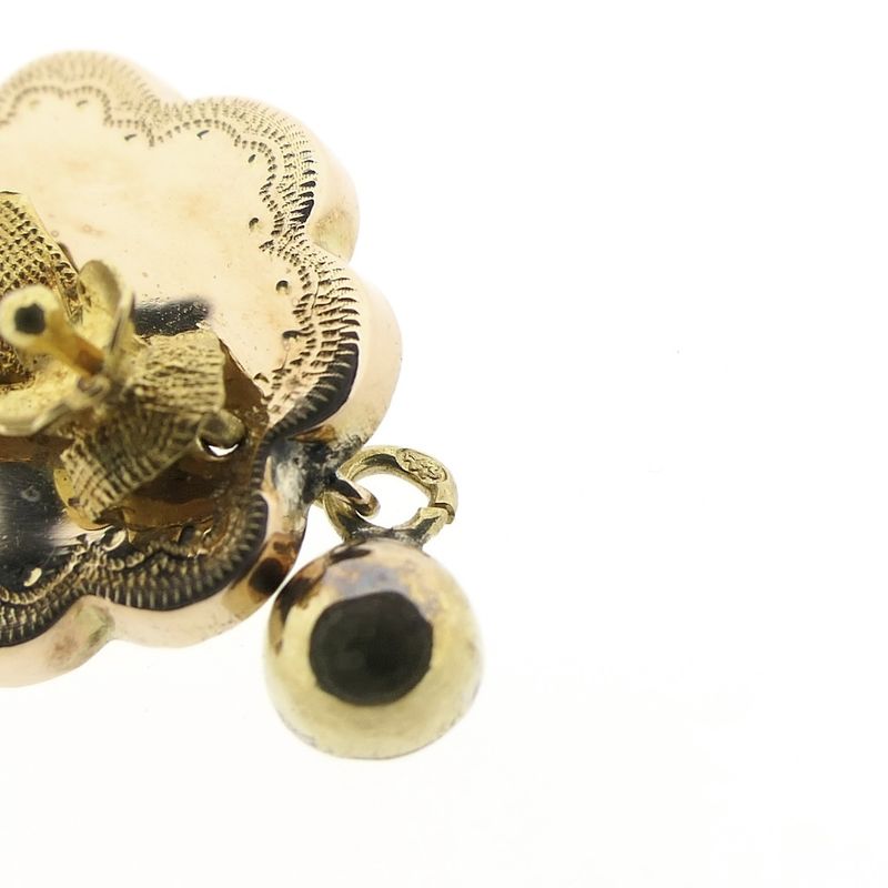 Image 7 of Two-tone gold pendant of a hat bell | Antique