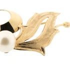 Image 3 of Vintage gold fantasy brooch with pearl