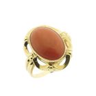 Image 1 of Gold ring with red coral | Vintage