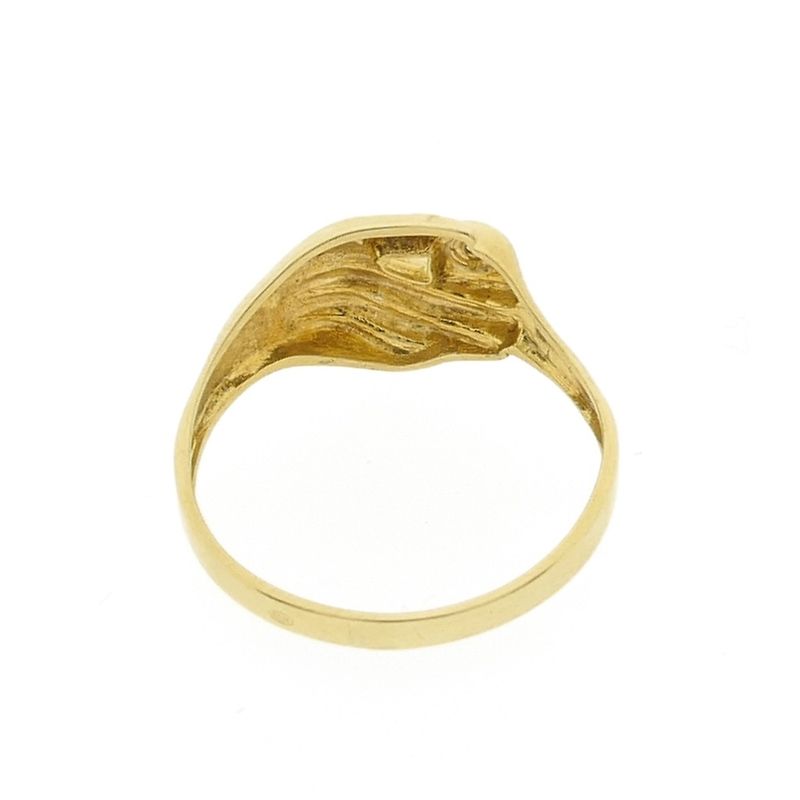 Image 4 of Gold ring with hand and diamond | 0.005 ct.