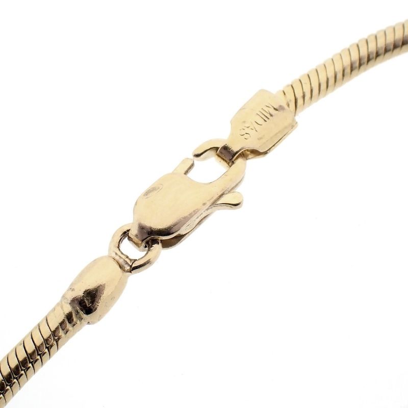 Image 6 of Gold snake link bracelet; Midas | 21.5 cm