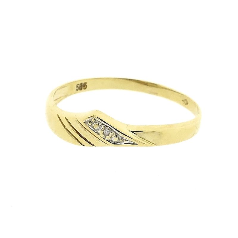 Image 4 of Gold ring with diamond | 0.005 ct.
