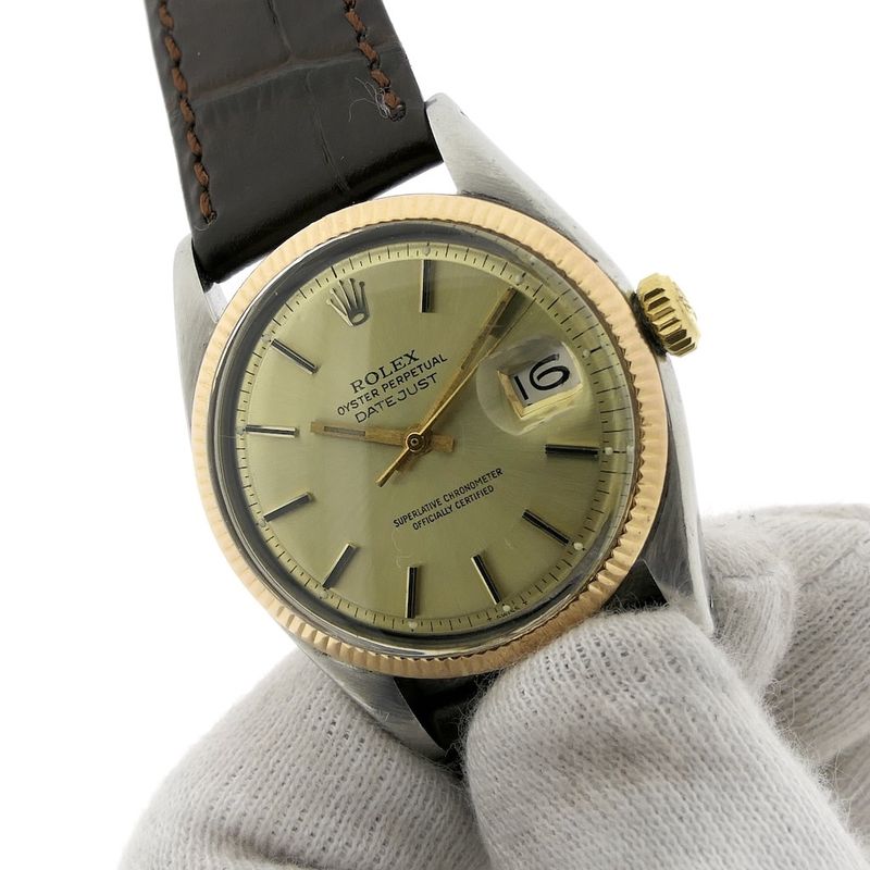 Image 8 of Rolex Datejust 6605; Vintage automatic watch from 1959