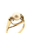 Image 3 of Gold ring with pearl