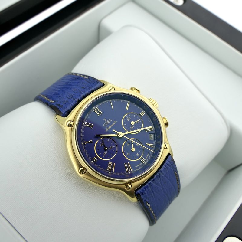 Image 21 of Ebel 1911 Automatic Chronograph 8134901; 18k gold watch