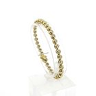 Image 1 of 18K gold tennis bracelet with diamond; 2.57 ct. | 18 cm