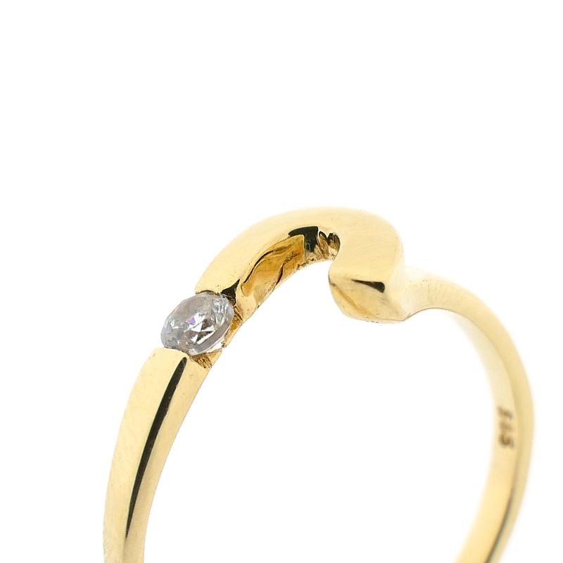 Image 3 of Gold Ring with Zirconia