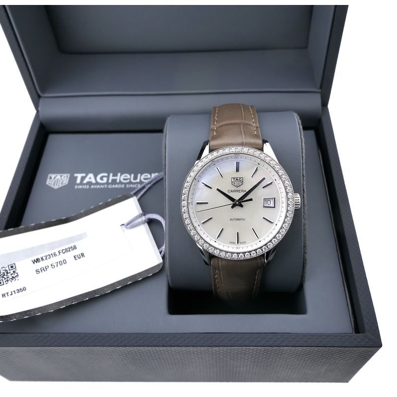 Image 13 of Tag Heuer Carrera Automatic 36mm WBK2316.FC8258; Automatic watch with diamonds