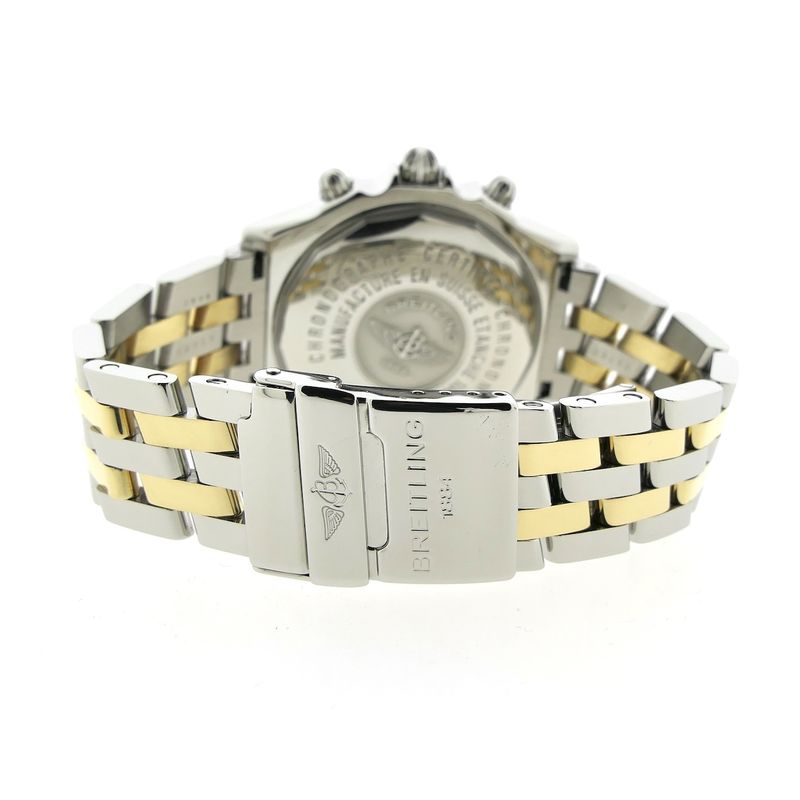 Image 7 of Breitling Crosswind D13355; 18k gold/steel chronograph men's watch