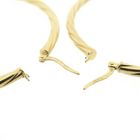 Image 5 of Gold twisted earrings | Ø 54.5 mm