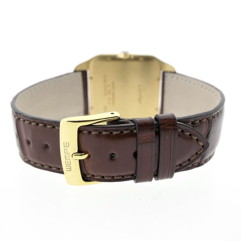 Image 19 of Cartier Santos Dumont; 18k gold watch