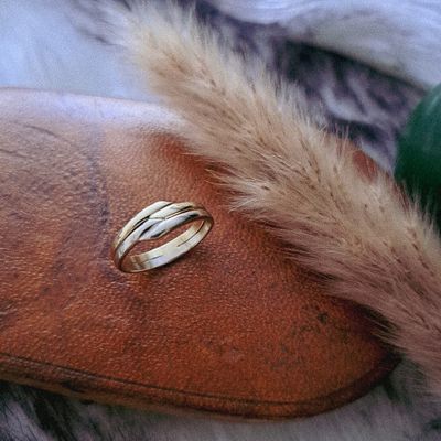 Image 2 of Two-tone gold fantasy ring