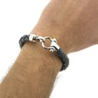 Image 9 of Omega Accessories; Aqua Gray Sailing Bracelet; 20 cm