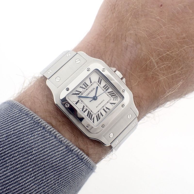 Image 11 of Cartier Santos Galbee XL; Automatic watch