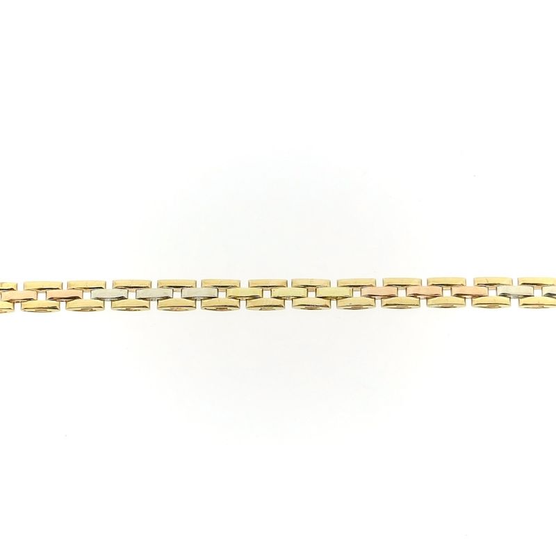 Image 3 of Tricolor gold fantasy link necklace