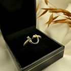 Image 2 of Tricolor ring with diamond; 0.06 ct.