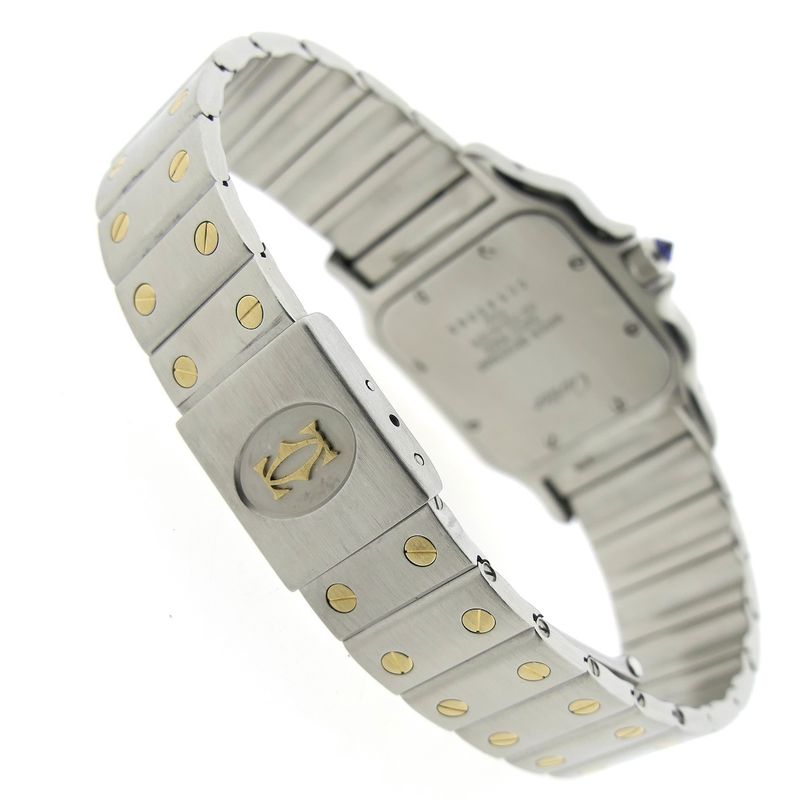 Image 14 of Cartier Santos Galbee; 18k. gold/steel watch