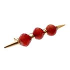 Image 6 of Vintage gold large brooch with carnelian