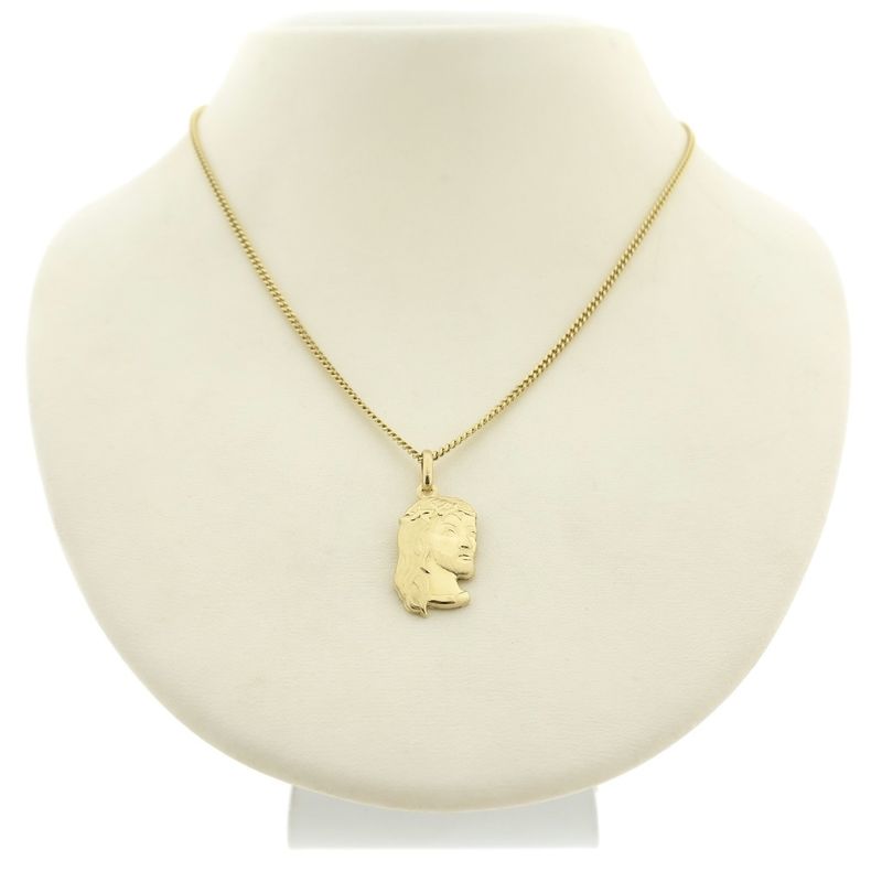 Image 10 of Gold pendant with the face of Jesus