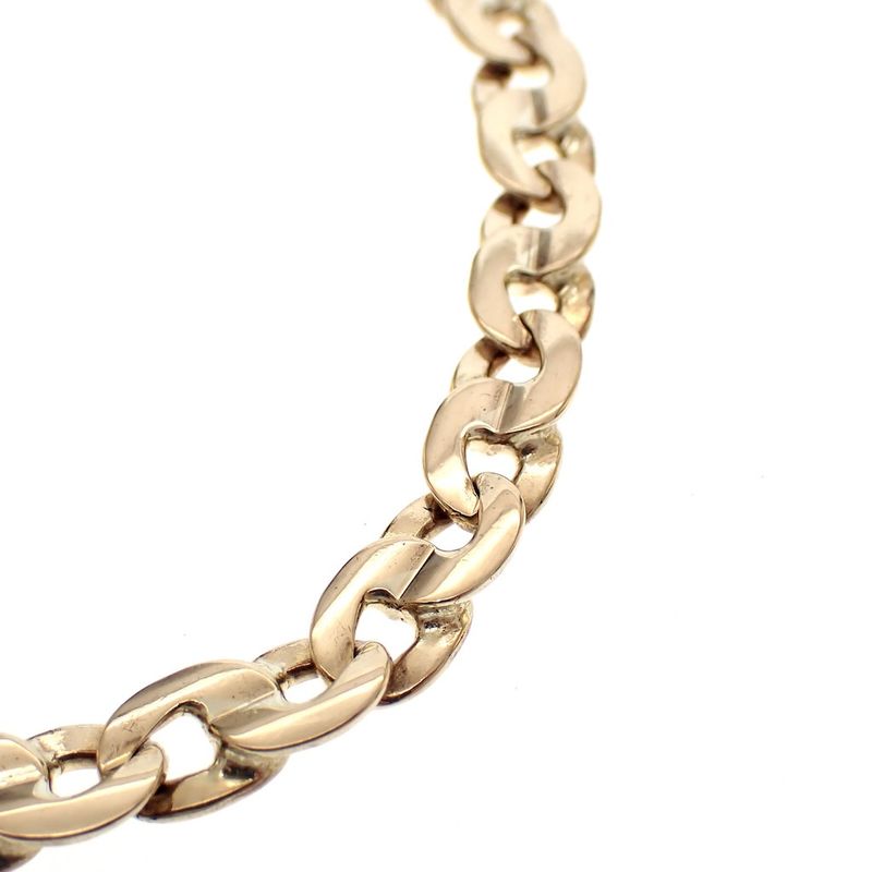 Image 5 of 9-carat two-tone infinity link bracelet; 20 cm