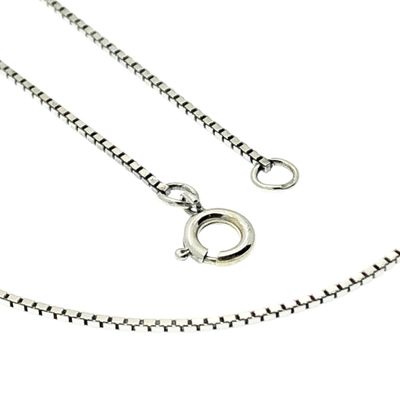 Image 2 of White gold Venetian necklace | 39.5 cm
