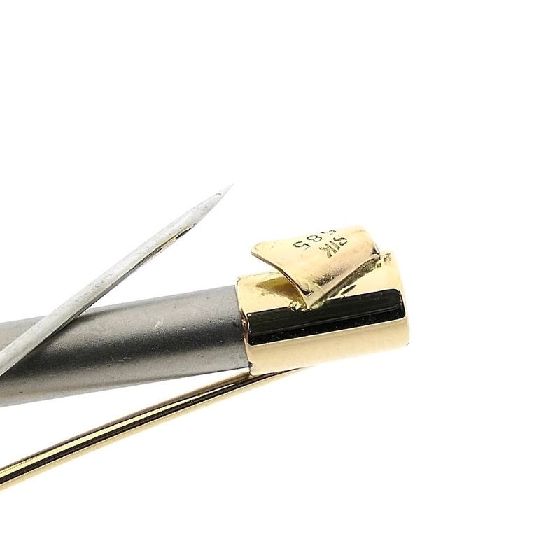 Image 3 of Two-tone gold dynamic brooch