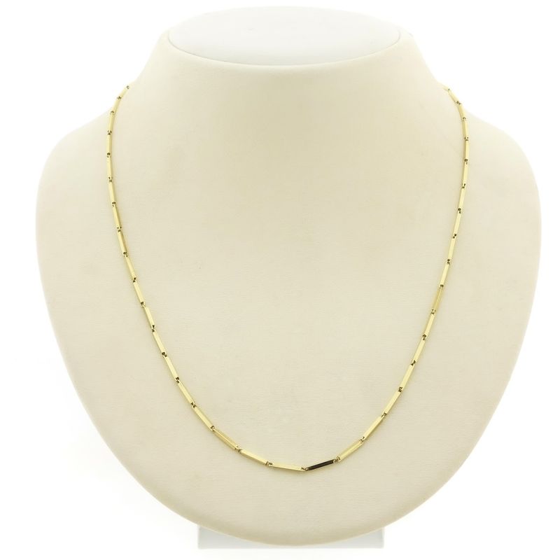 Image 1 of Gold chain with bars | 50.5 cm
