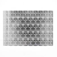 50 x 1 gram silver bar; CombiBar 999 fine silver; Valcambi
