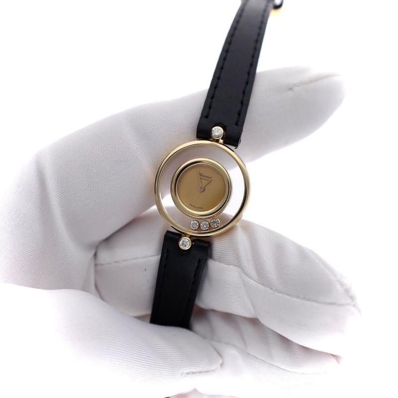 Image 10 of Chopard Happy Diamonds 4112; 18k Gold Ladies Watch