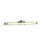 Image 10 of Vintage long gold brooch with opal and ruby