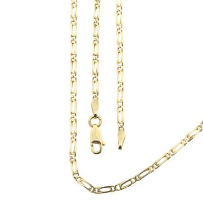 Gold navy link chain; 43.5 cm Image 1 of Gold navy link chain; 43.5 cm