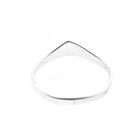 Image 6 of Silver women's ring with zirconia | V-shape